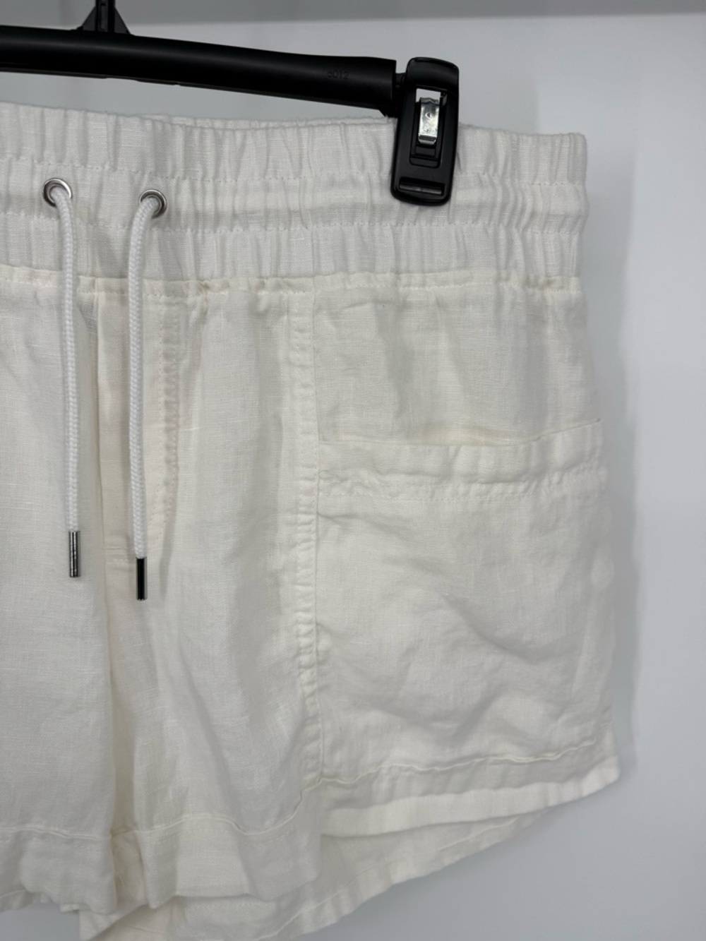 Athleta Cabo Linen 4” Shorts 10 Pull On Drawstring Summer Beach Resort Shorts‎ - Picture 9 of 14